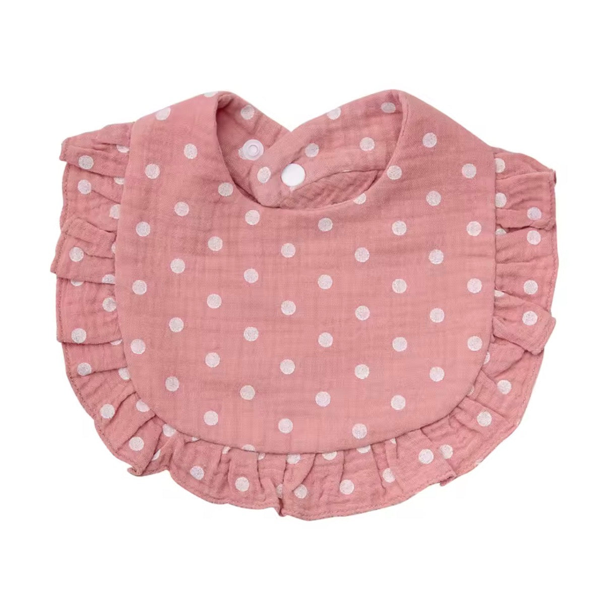 Muslin frill bibs