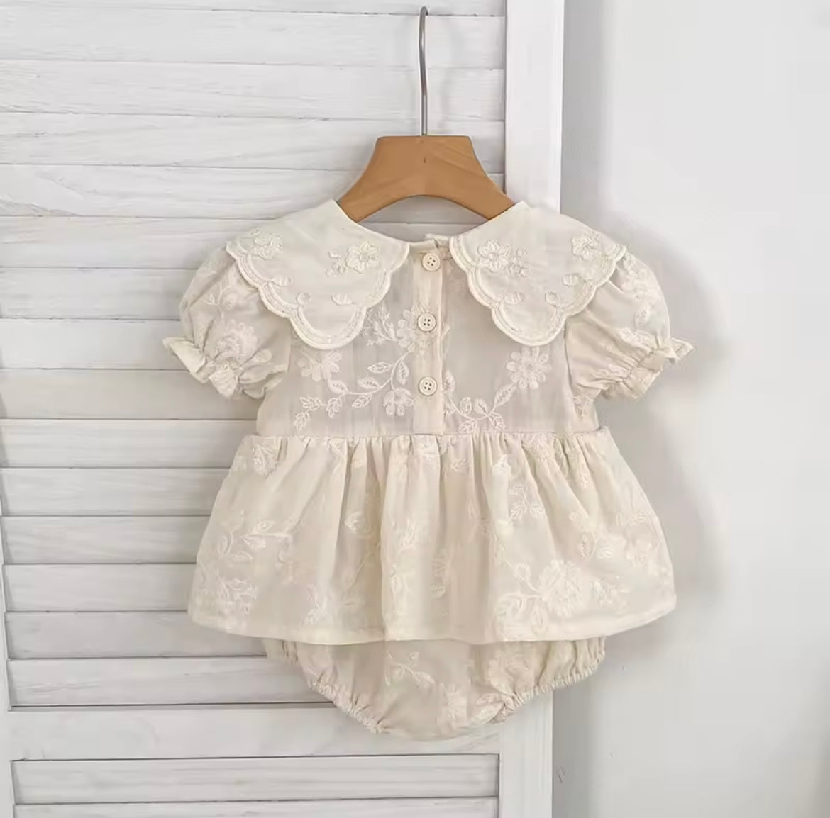 The Callie cream romper