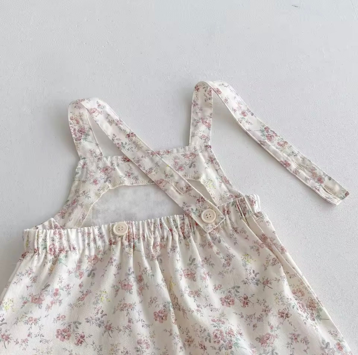 Floral dungarees