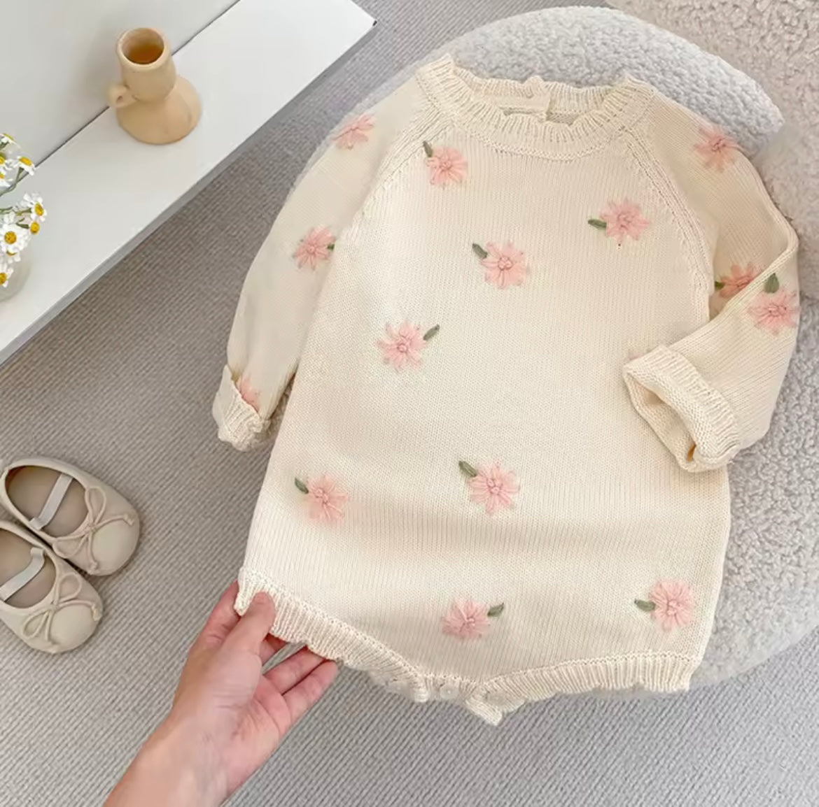 The Felicity knitted romper