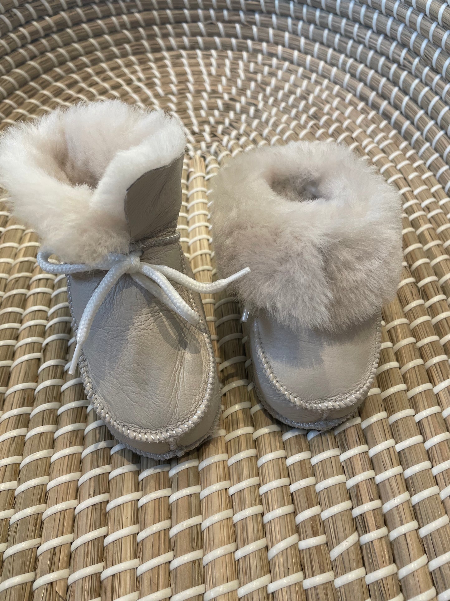 Handmade leather booties