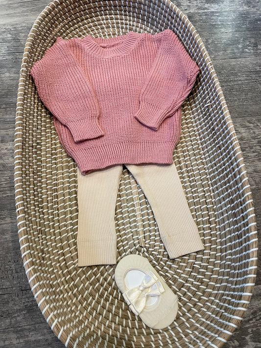 Handmade pink jumper - In stock