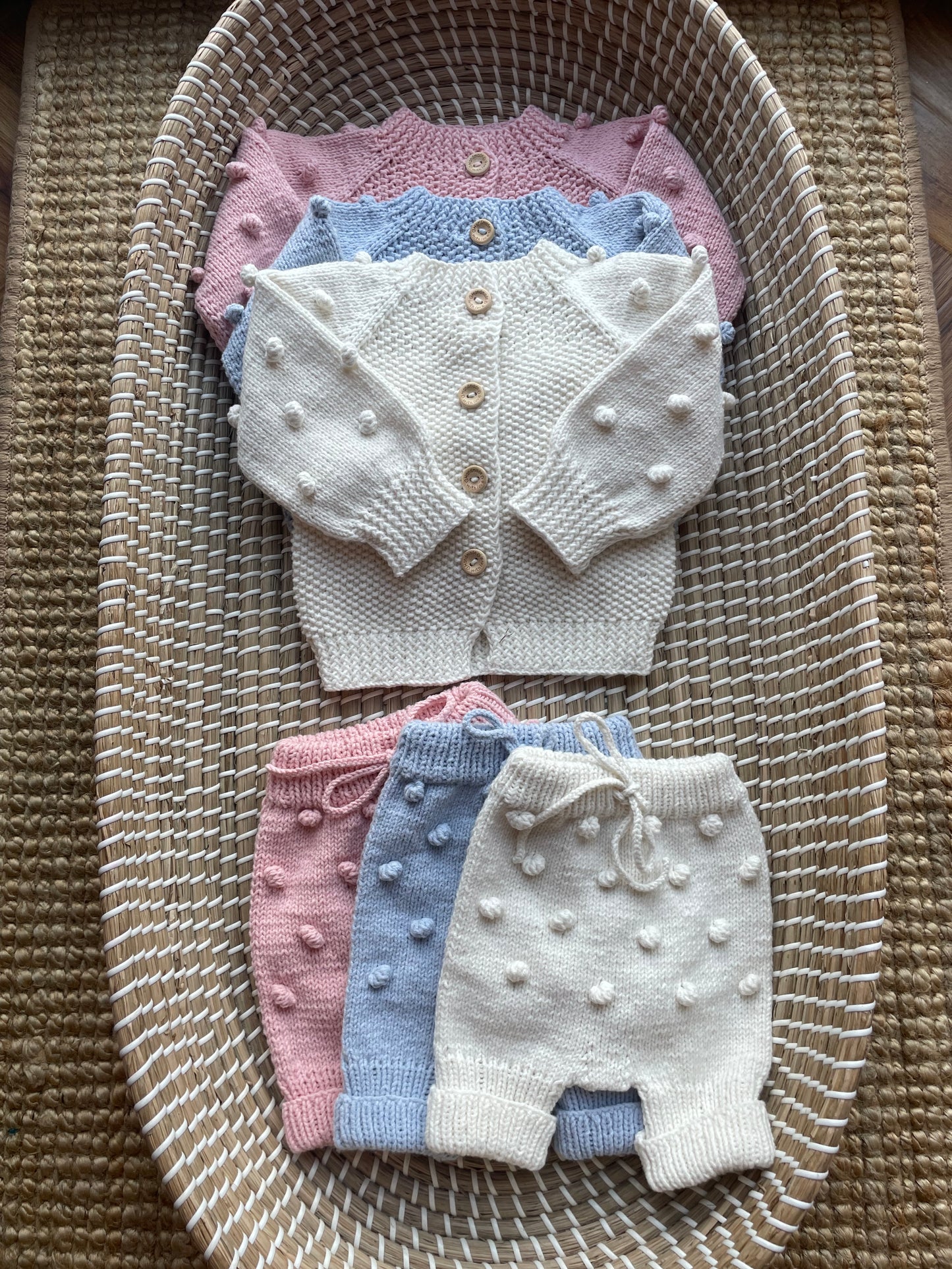 Newborn handmade cardigans - In Stock