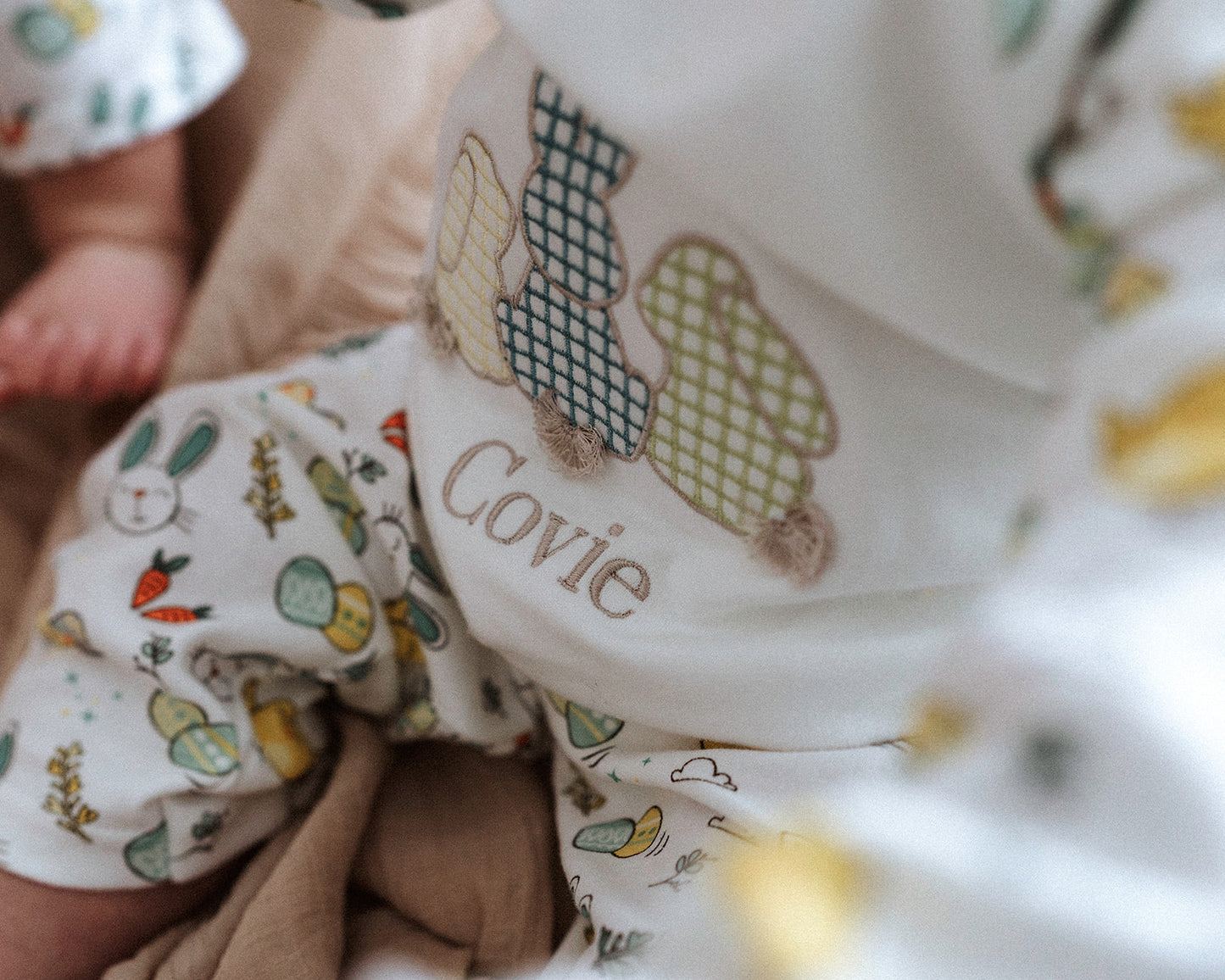 Personalised Easter print pyjamas