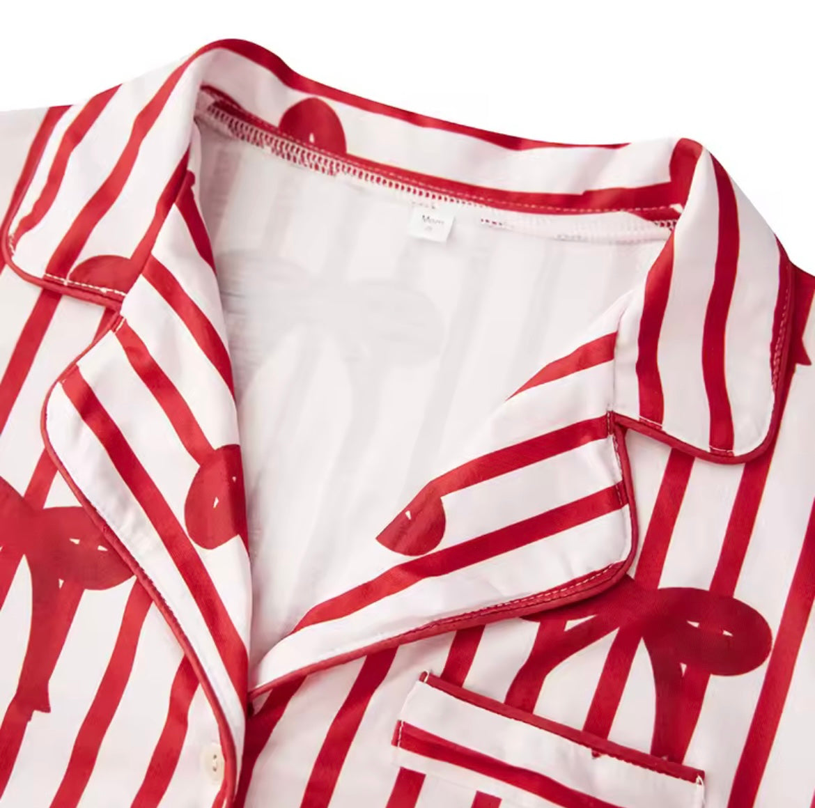 Matching Family plain red Pyjamas - BOYS/MEN