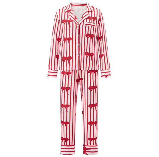 Matching Family plain red Pyjamas - BOYS/MEN