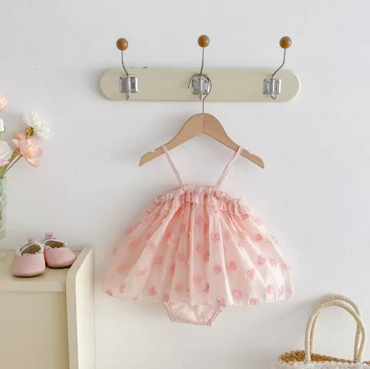 The Pink rose romper