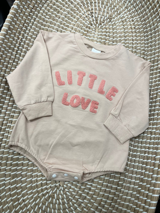 Little love romper - peach
