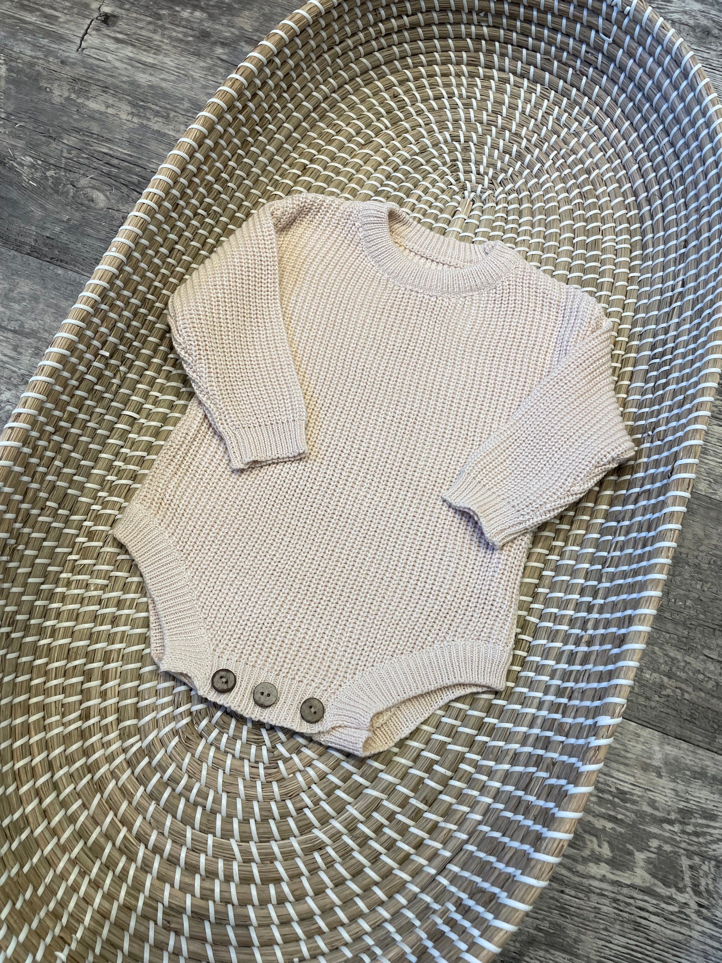 Personalised knitted rompers