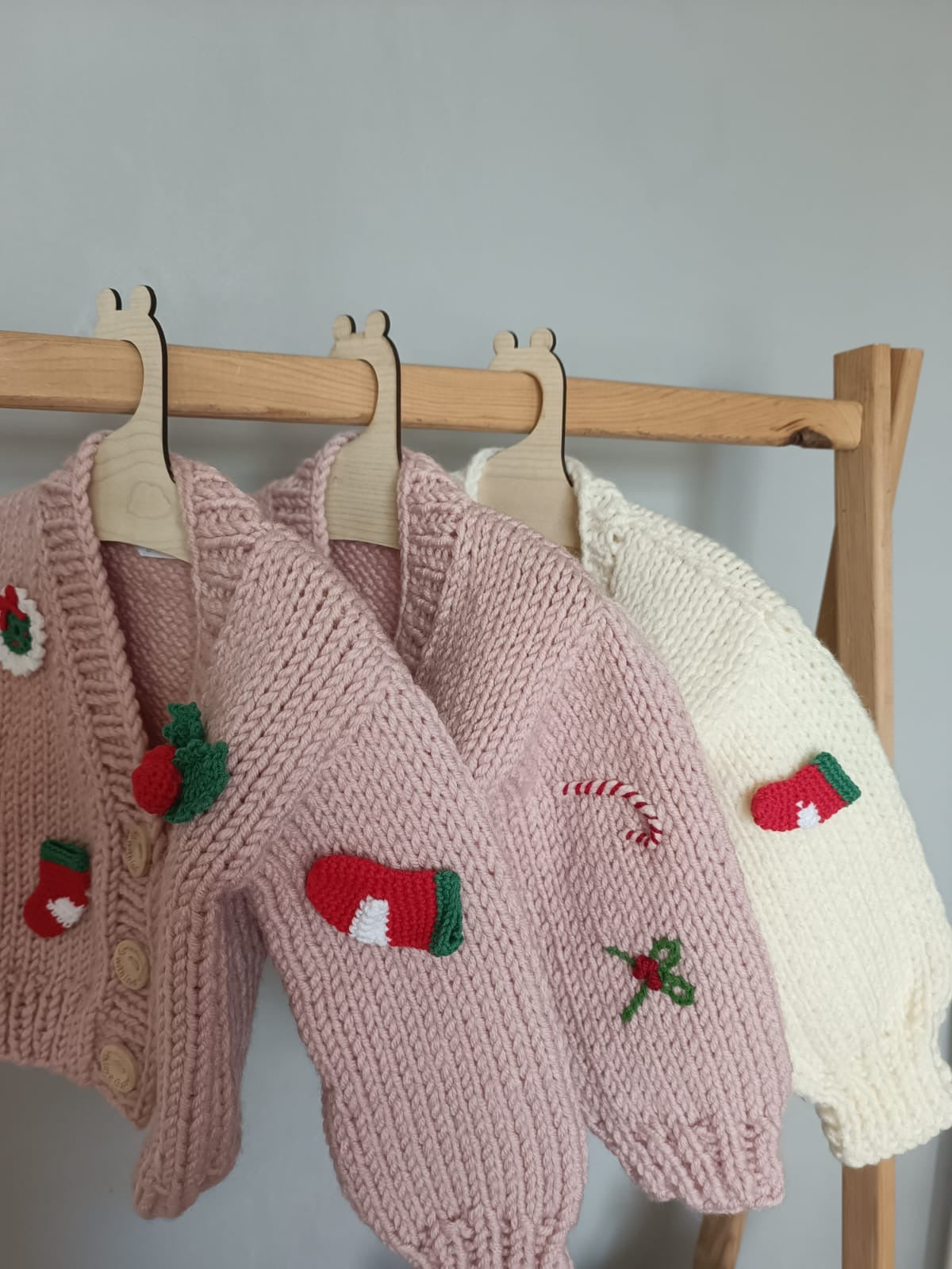 Handmade Christmas theme cardigan - PREORDER