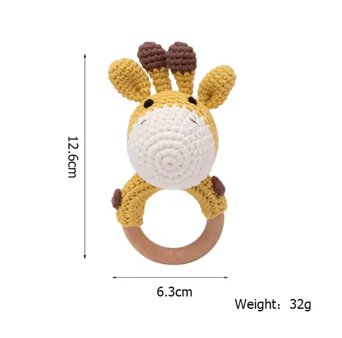 Crochet baby rattles
