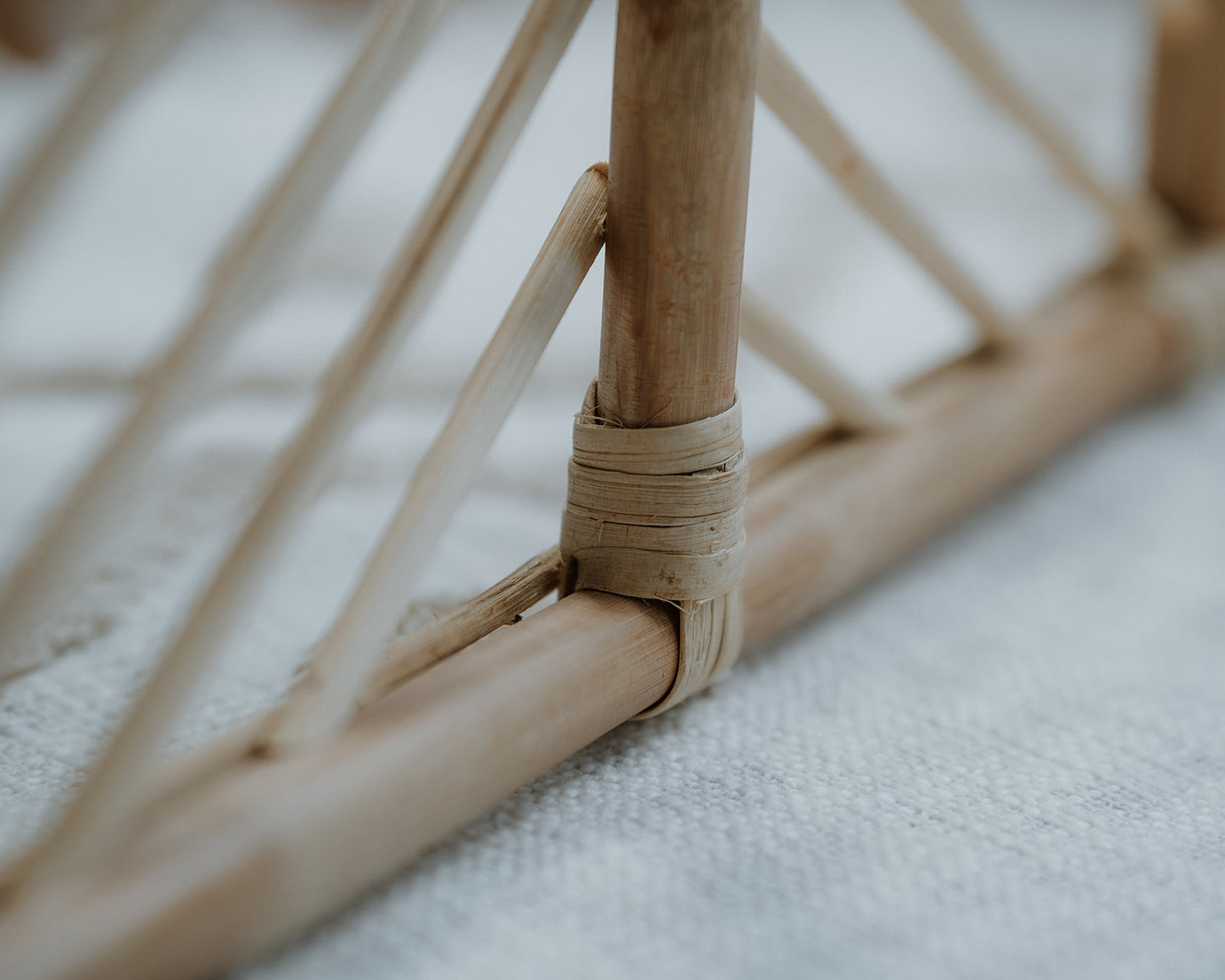 Rattan baby play gym (no toys included)