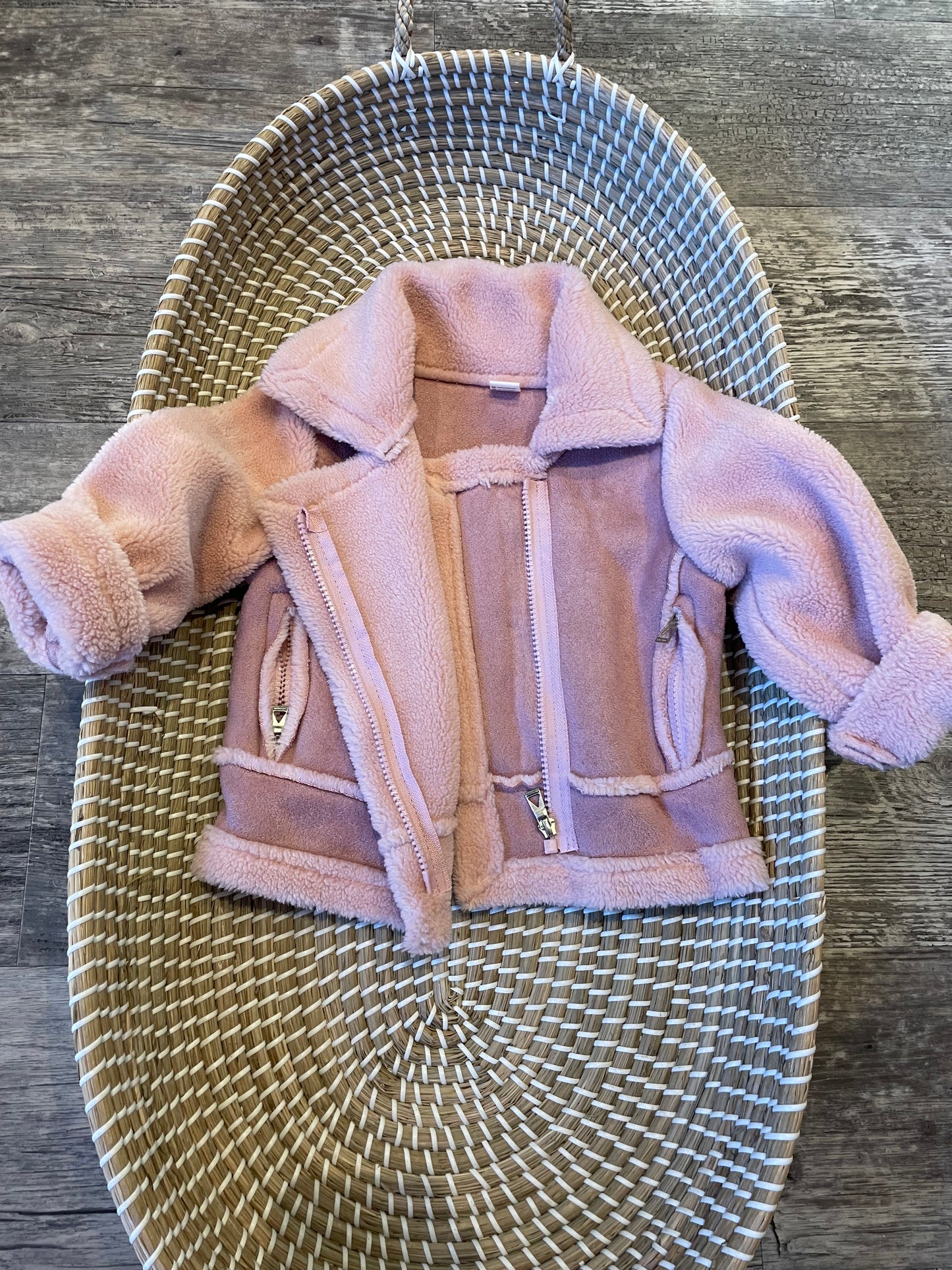 Pink fleece jacket