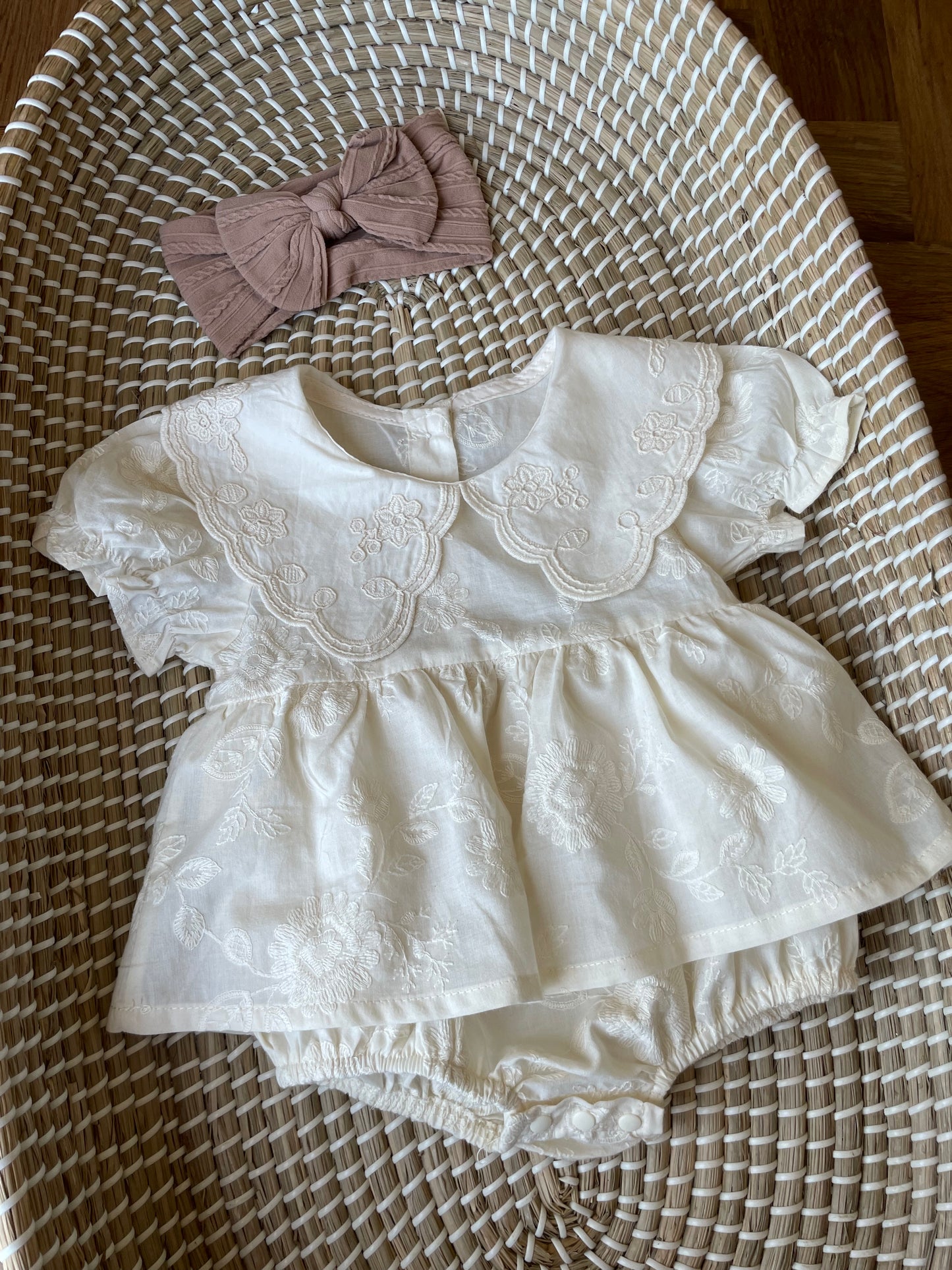 The Callie cream romper