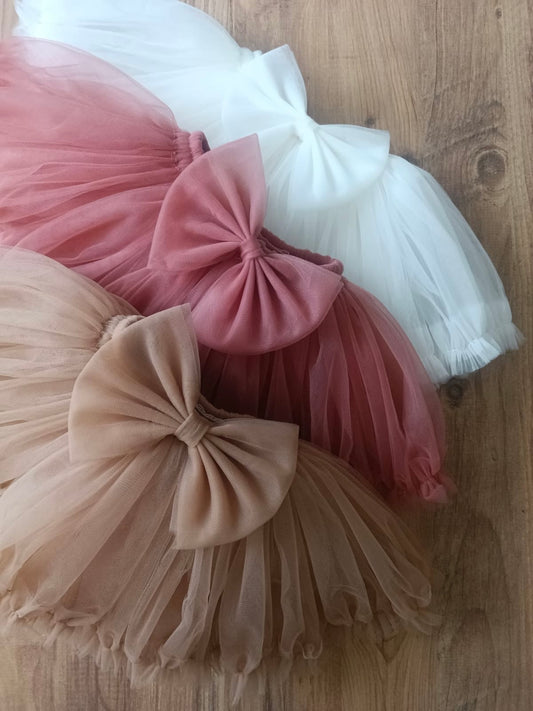 Tulle bow handmade tutu (PREORDER)