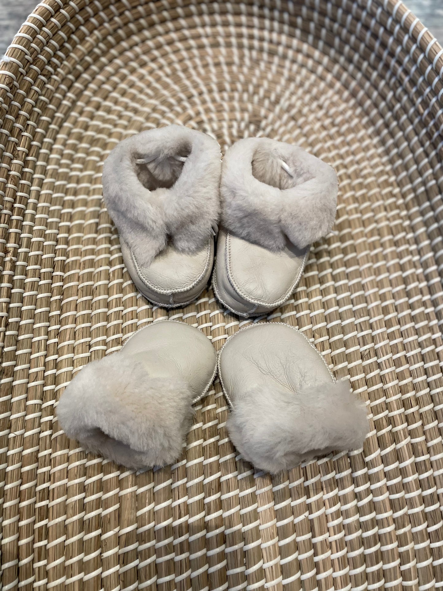 Handmade leather booties