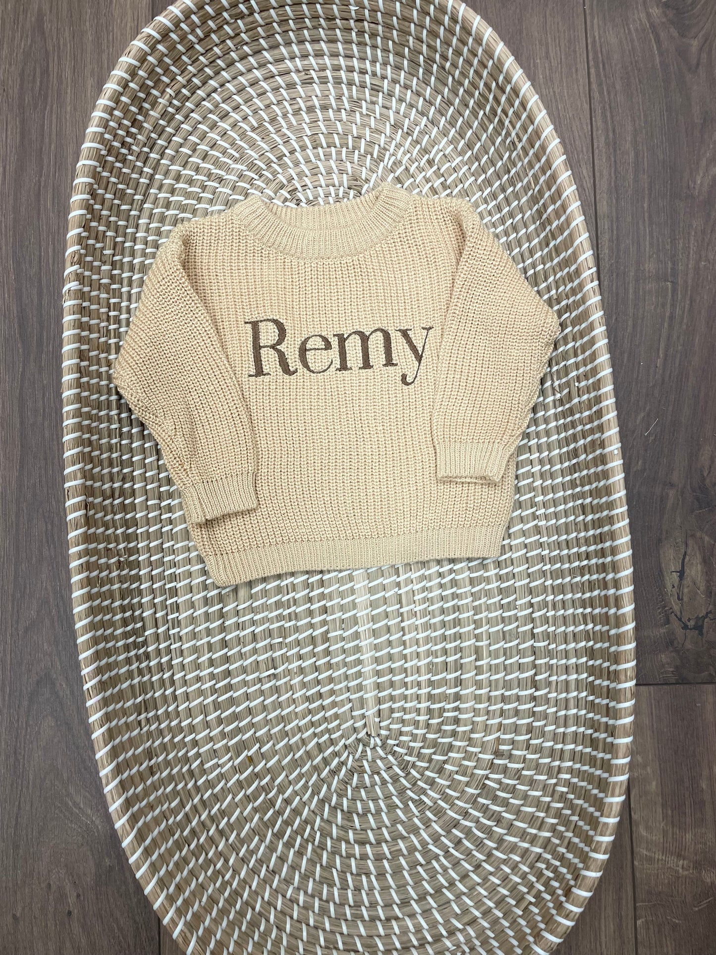 Personalised knitted sweatshirts