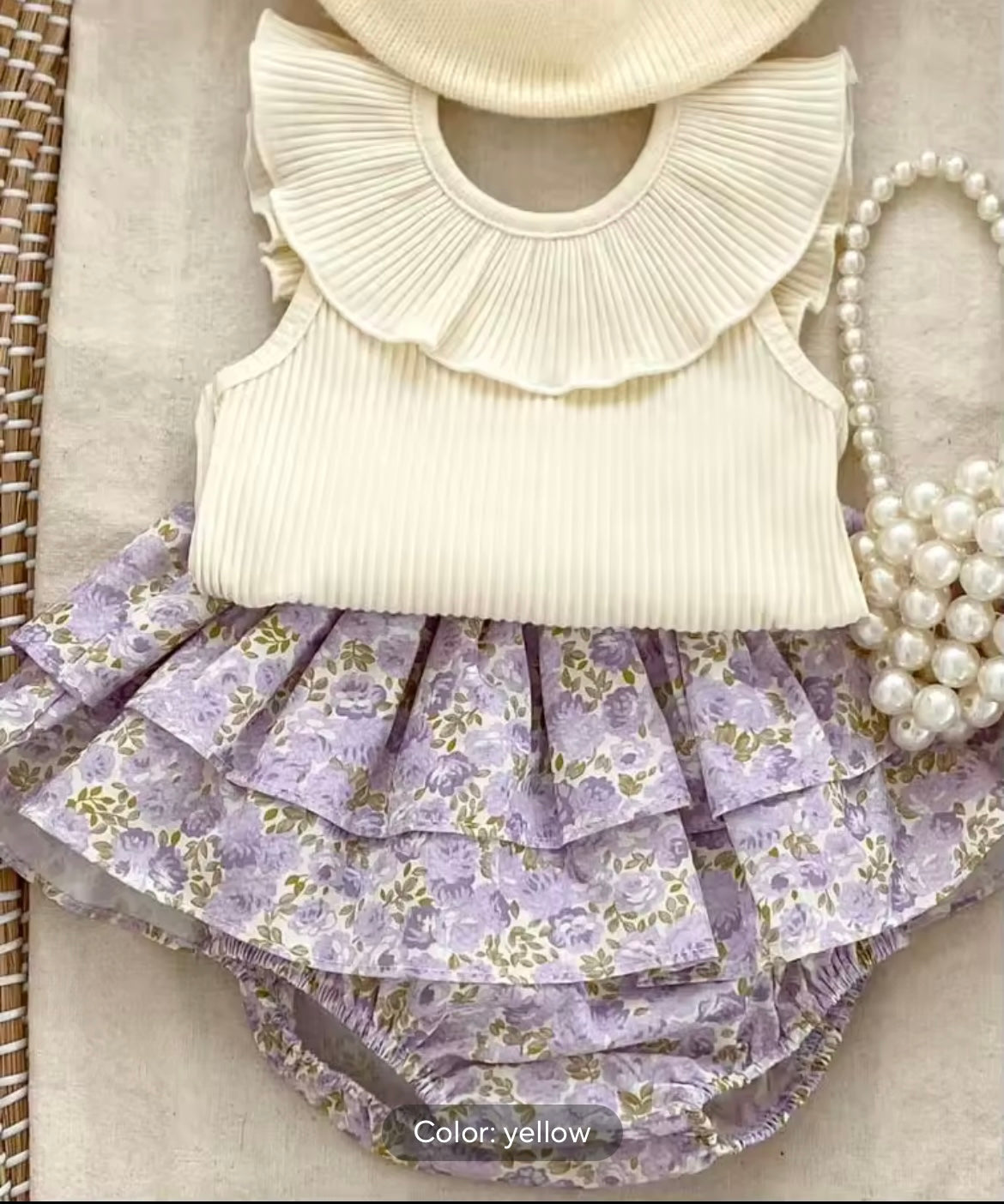 Floral knickers and tops