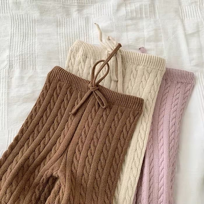 Knitted girls tracksuit