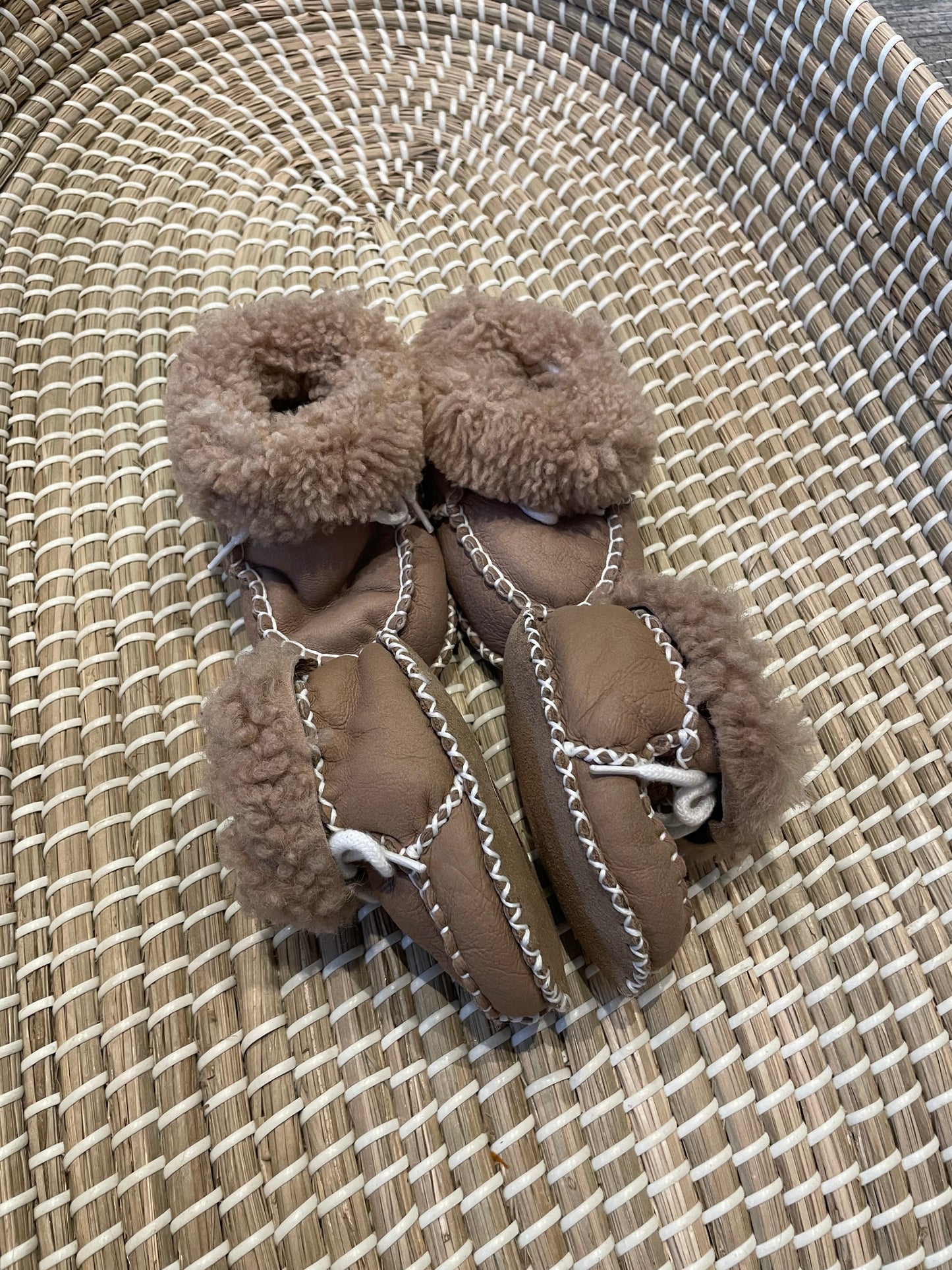 Handmade leather booties