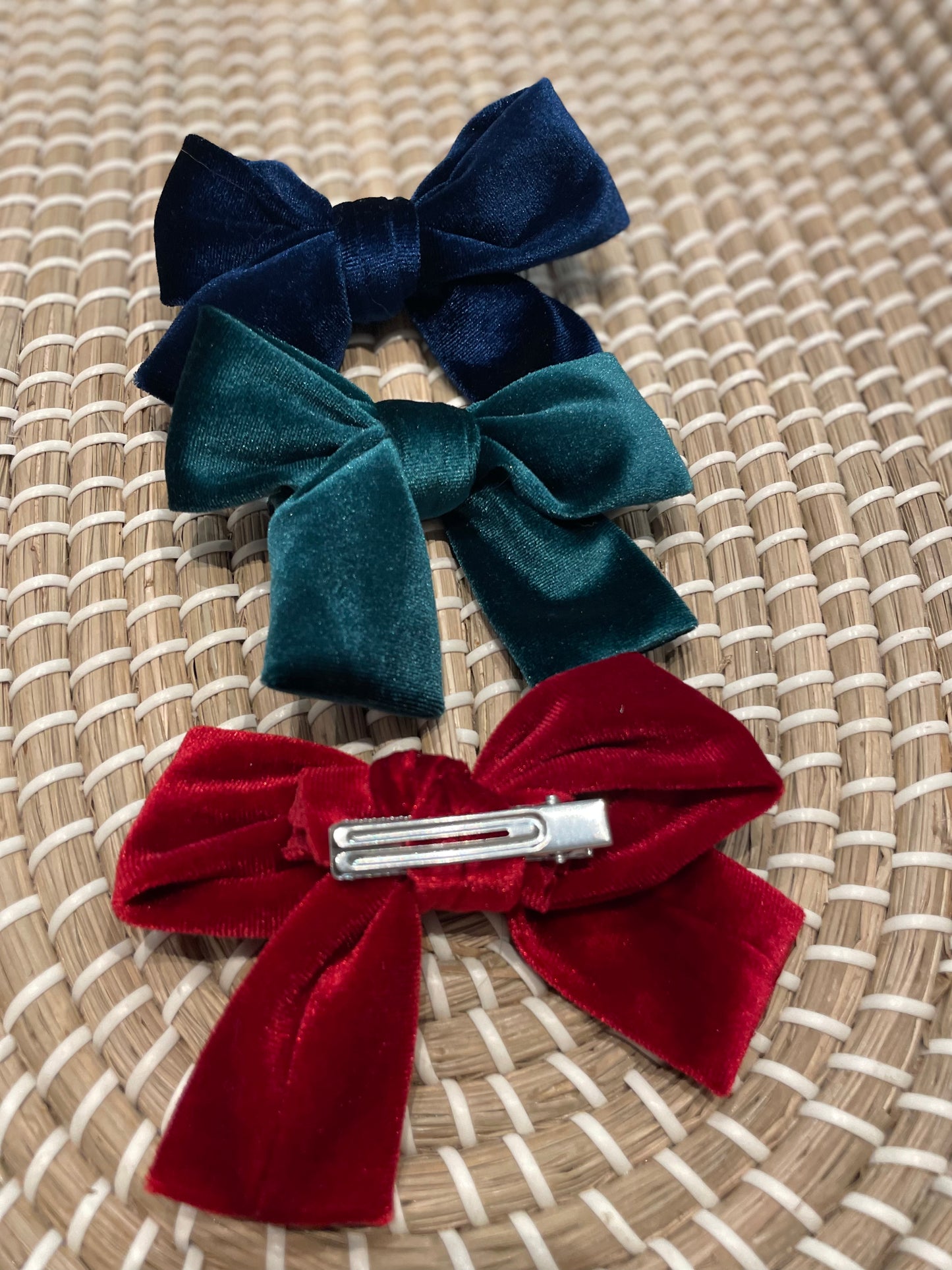 Velvet bows