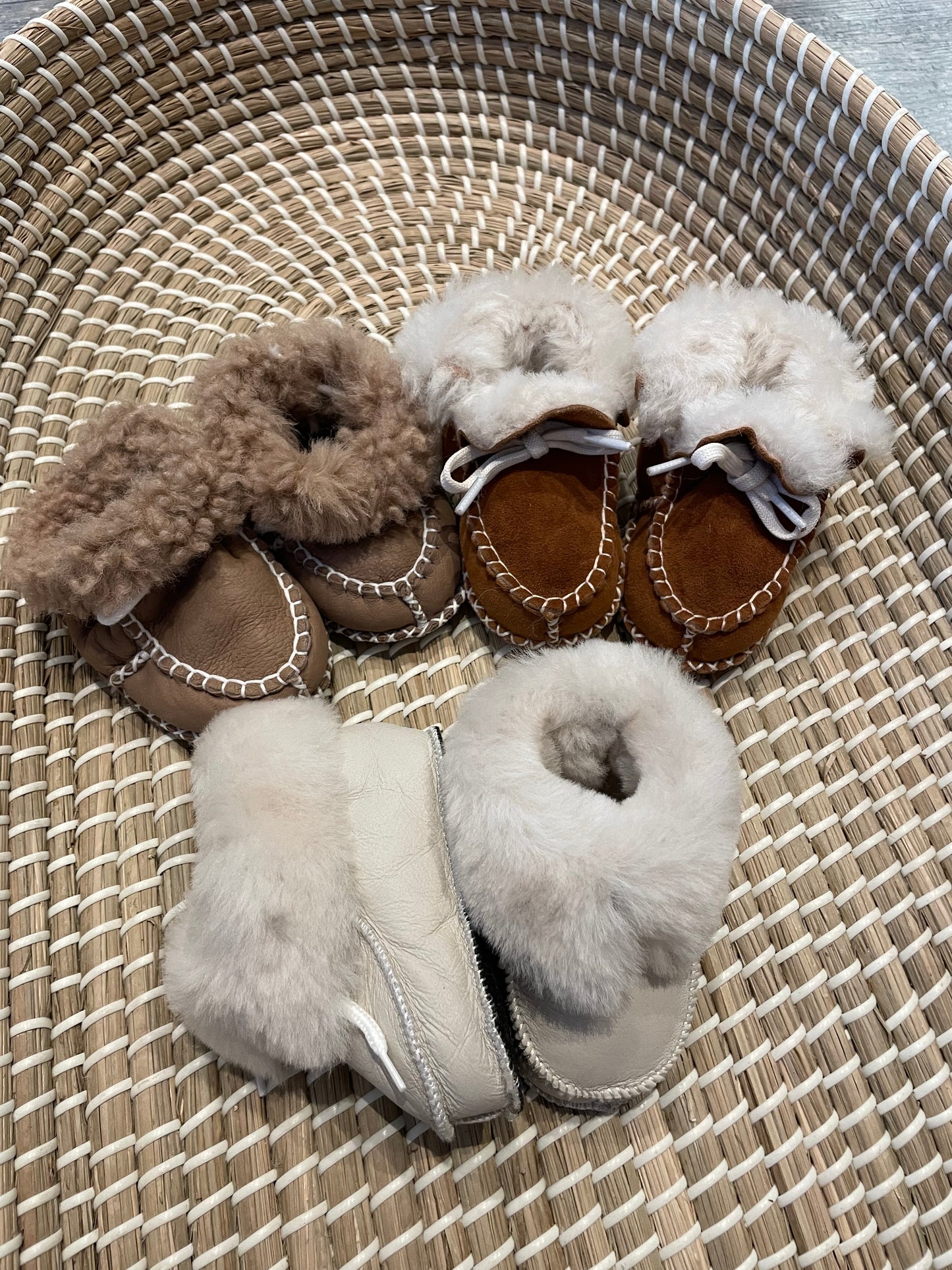 Handmade leather booties