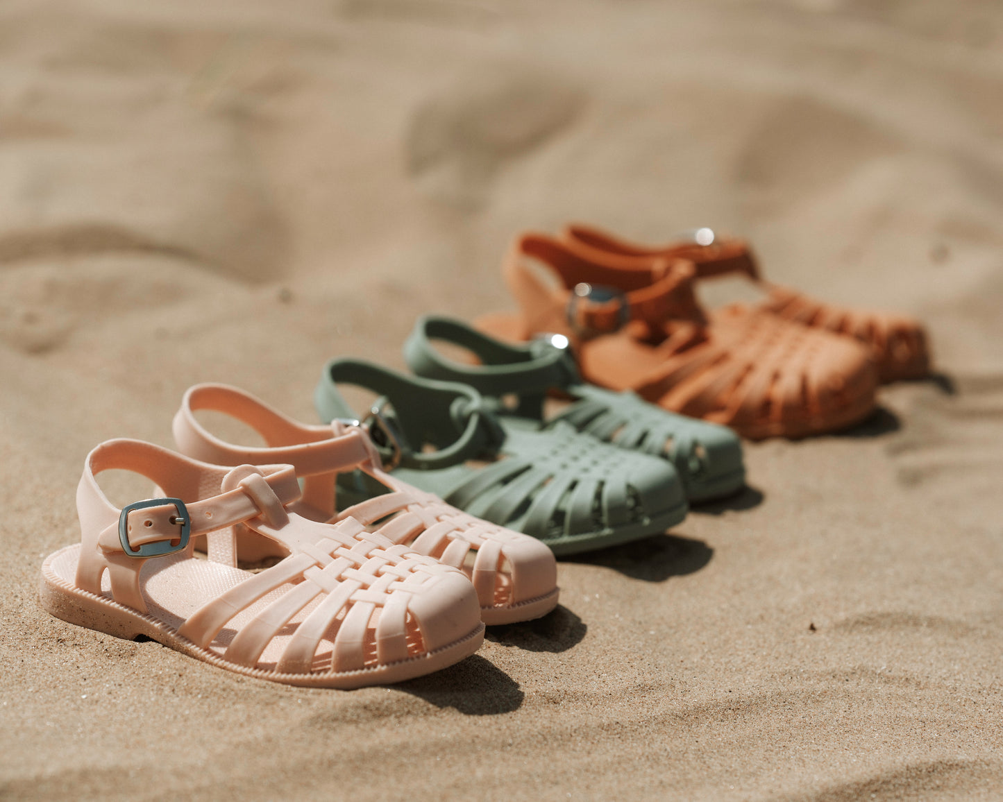 Pink jelly shoes