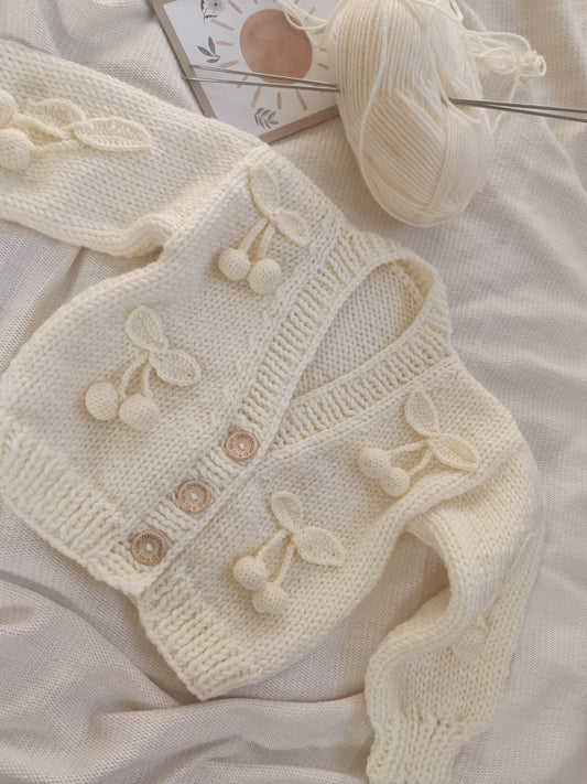 Handmade cherry cardigan (PREORDER)