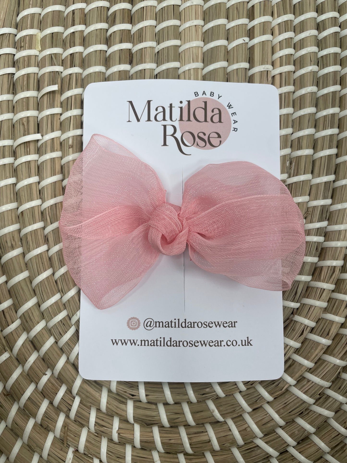 Soft sinamay bow clips