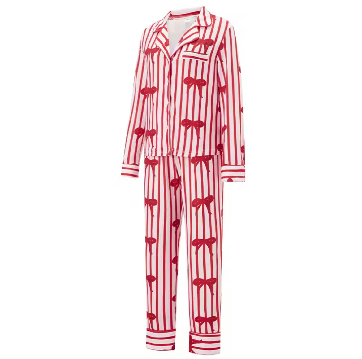 Matching Family plain red Pyjamas - BOYS/MEN