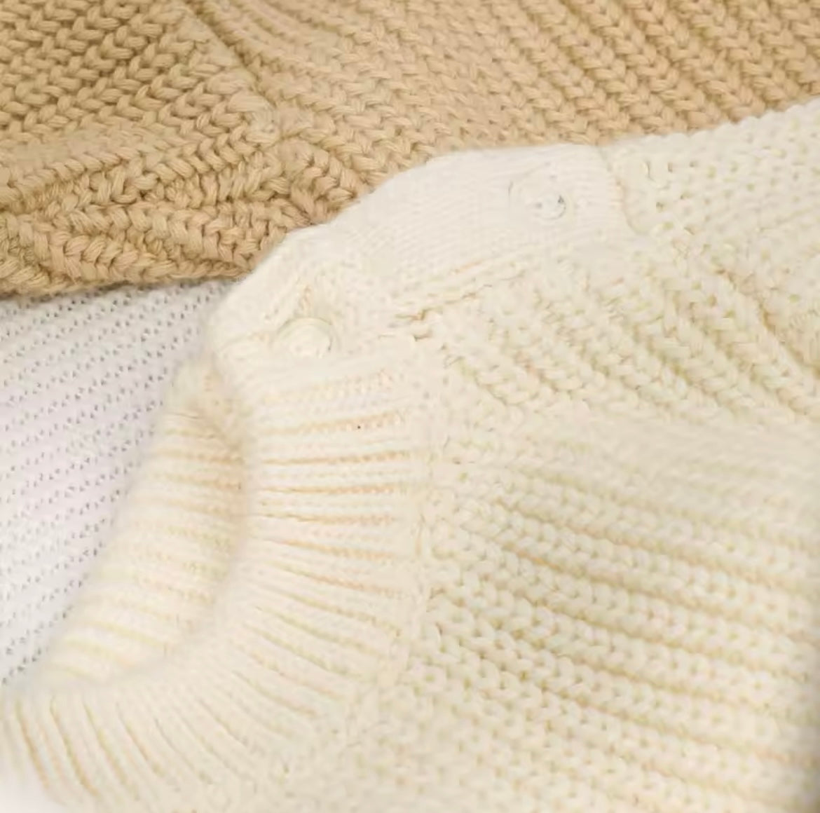 Personalised 3pc new baby knitted set