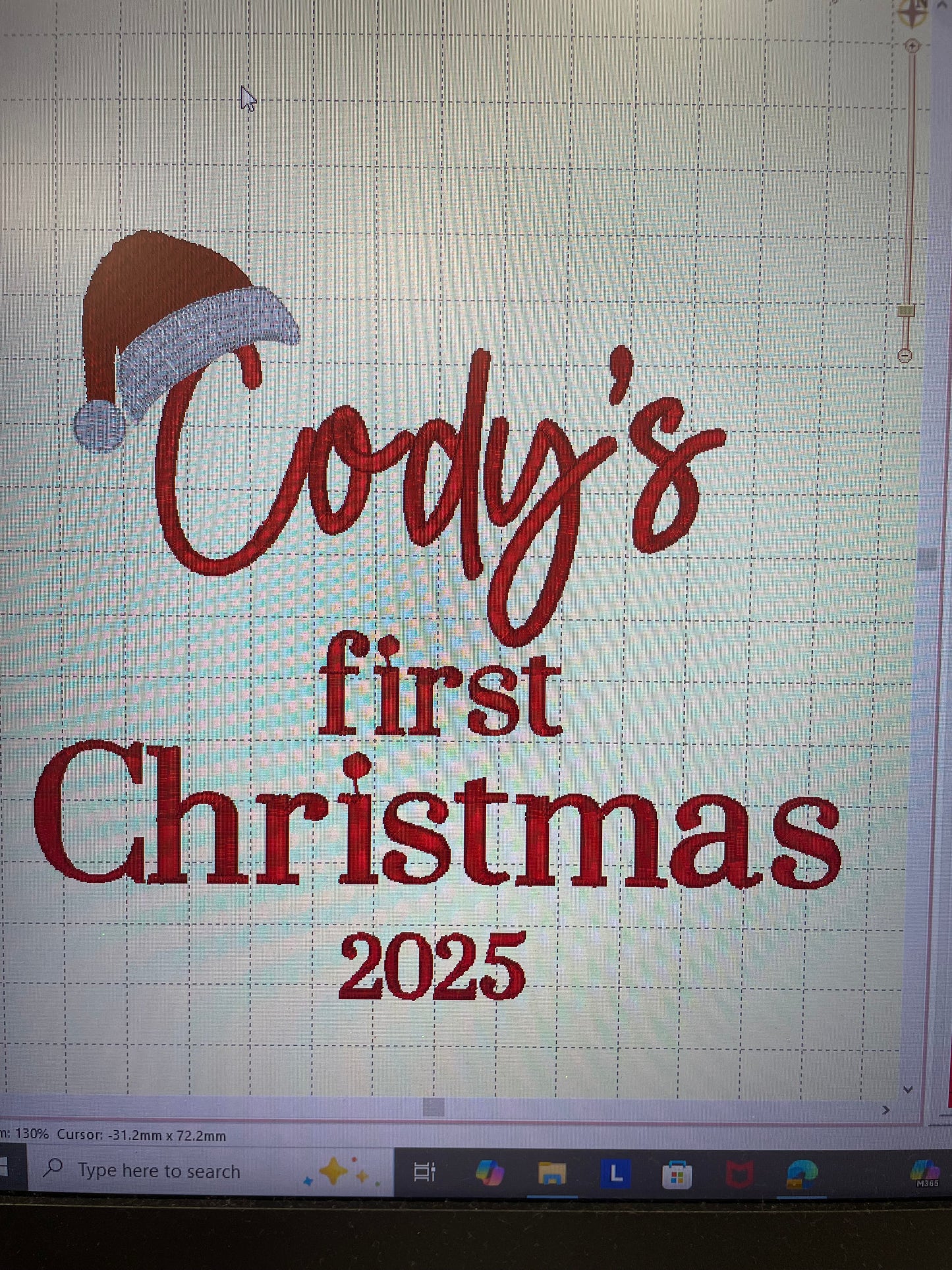 Personalised Christmas knitted rompers