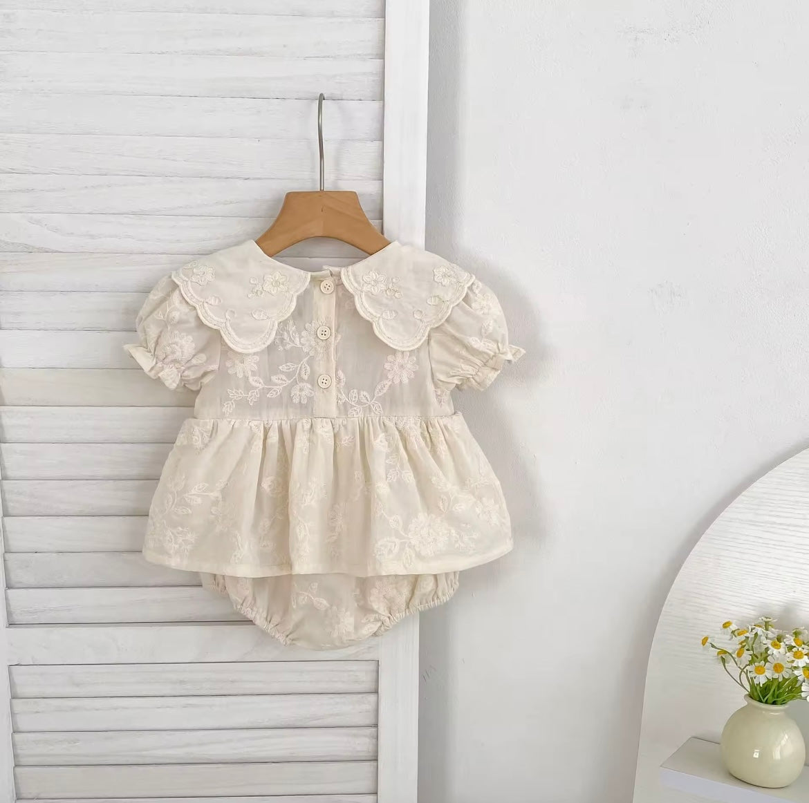 The Callie cream romper