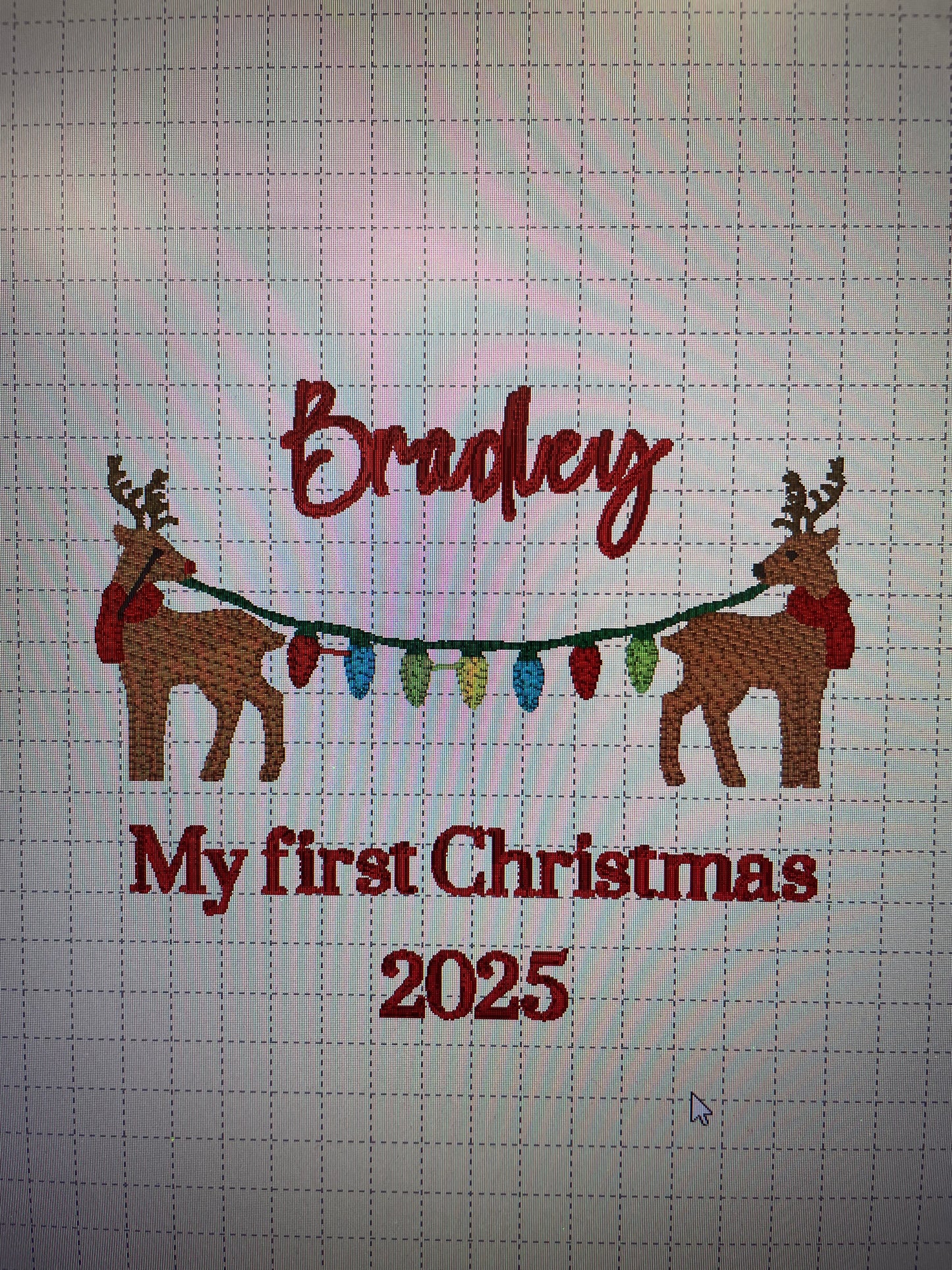Personalised Christmas knitted rompers