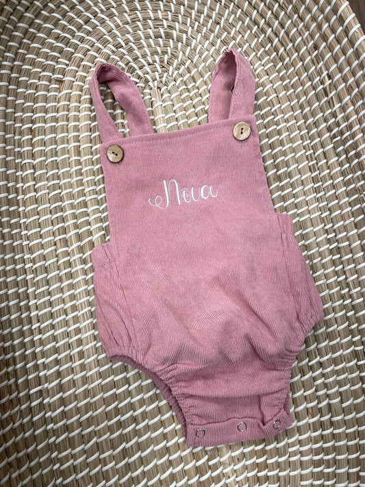 The personalised corduroy romper