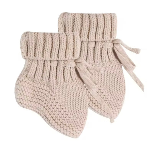Knitted booties