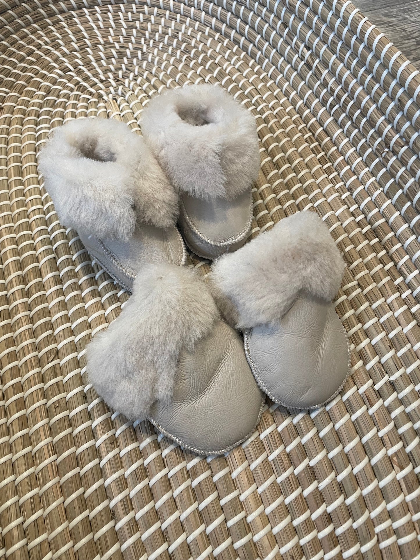 Handmade leather booties