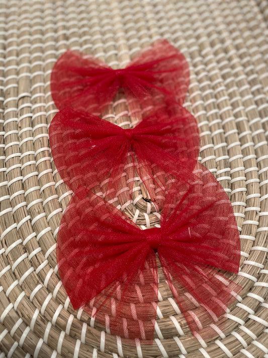 Large tulle bow