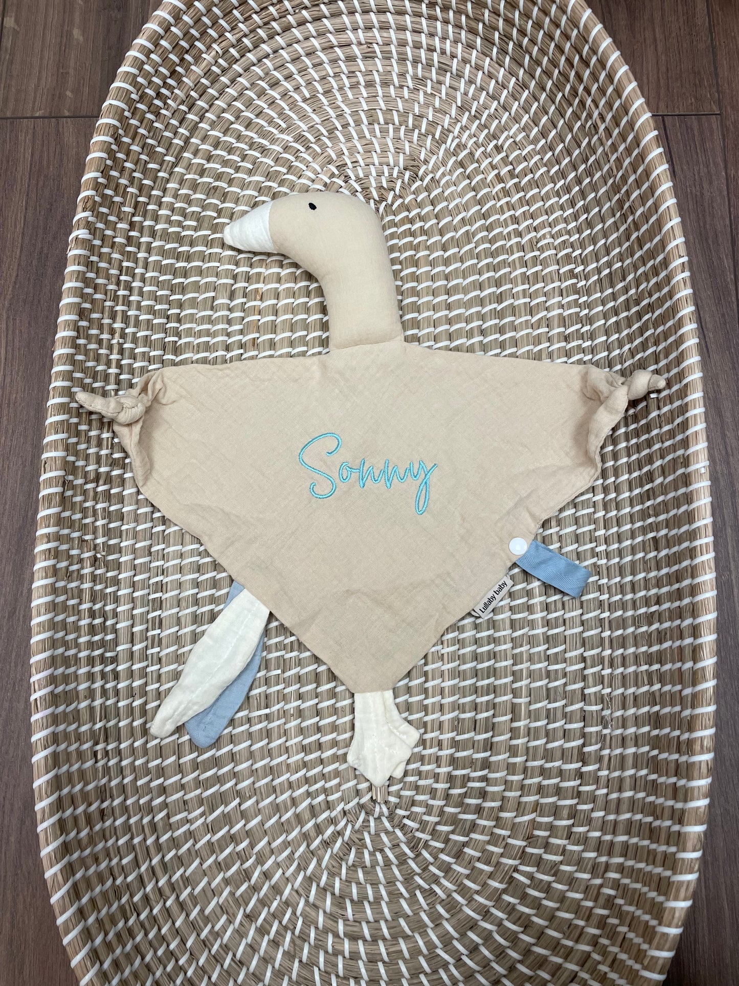 Personalised goose comforter