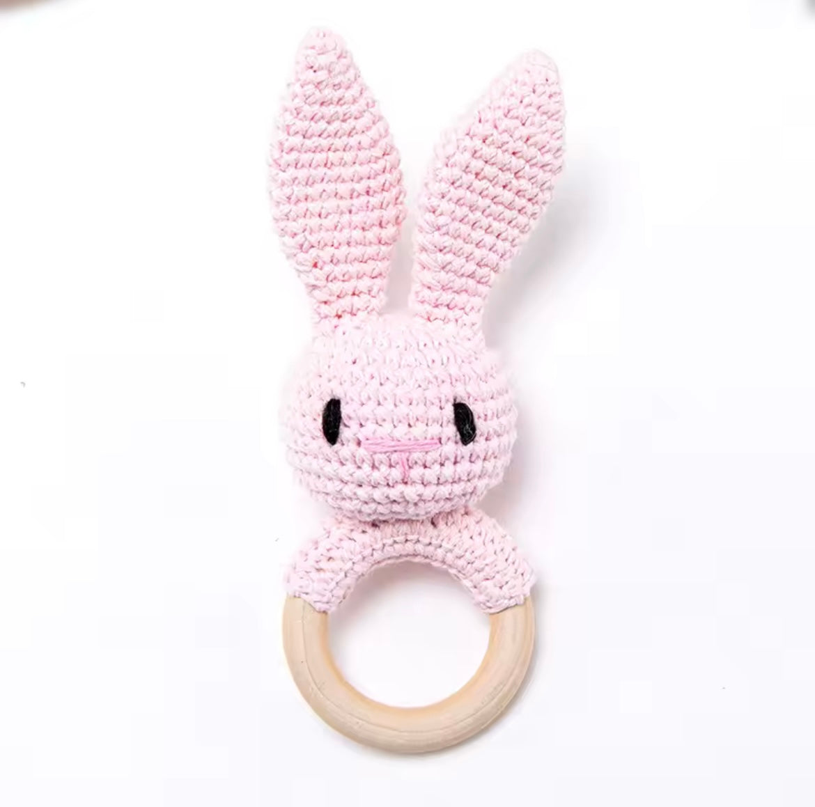 Crochet baby rattles