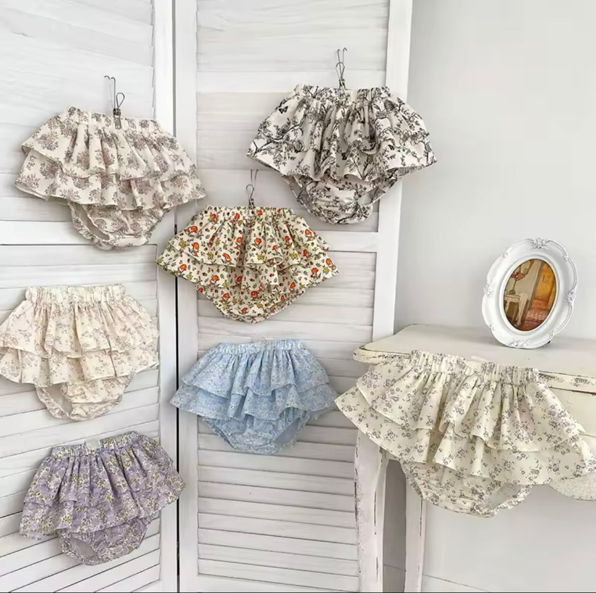 Floral knickers and tops