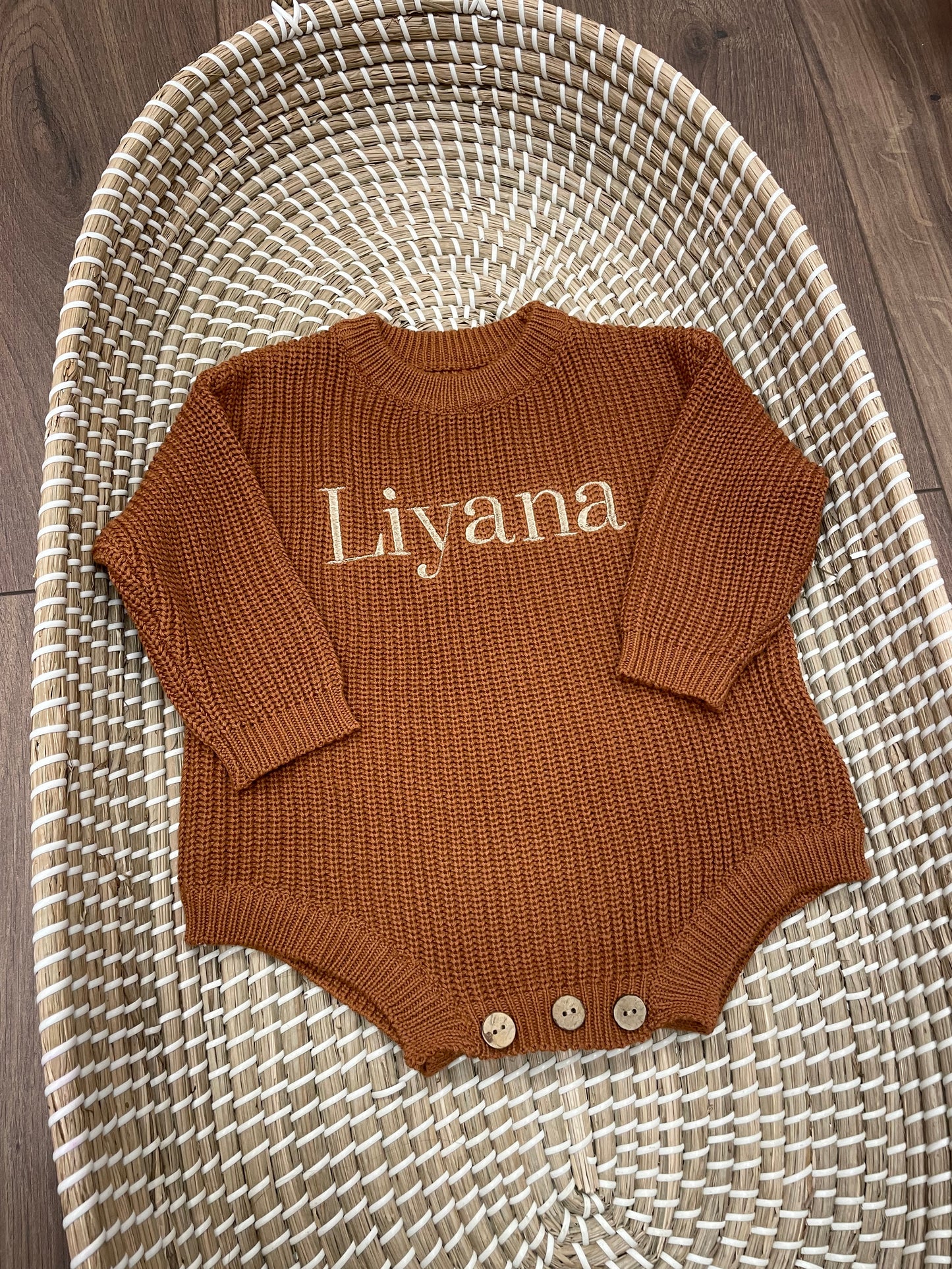 Personalised knitted sweatshirts