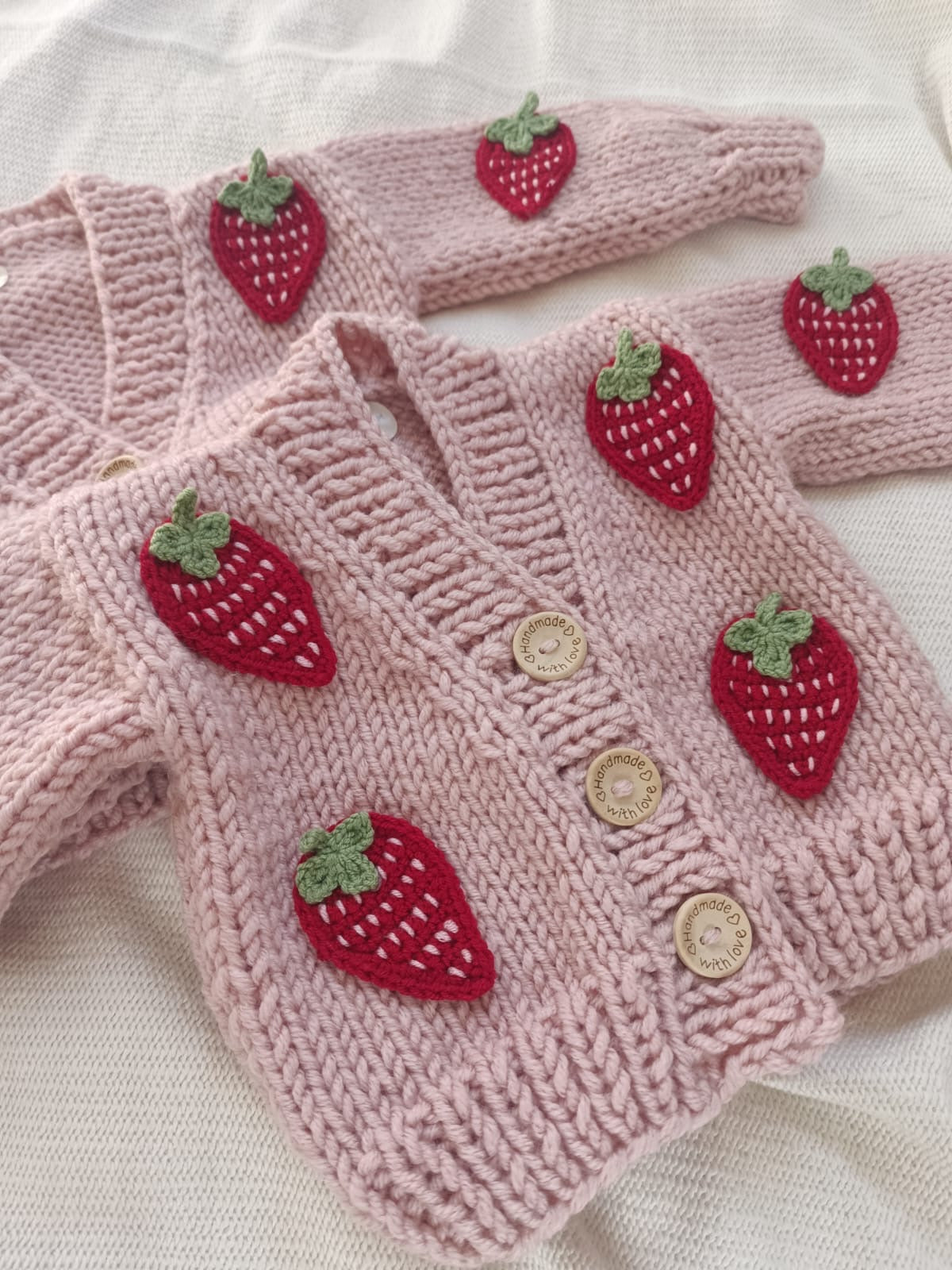Handmade Strawberry cardigan (PREORDER)