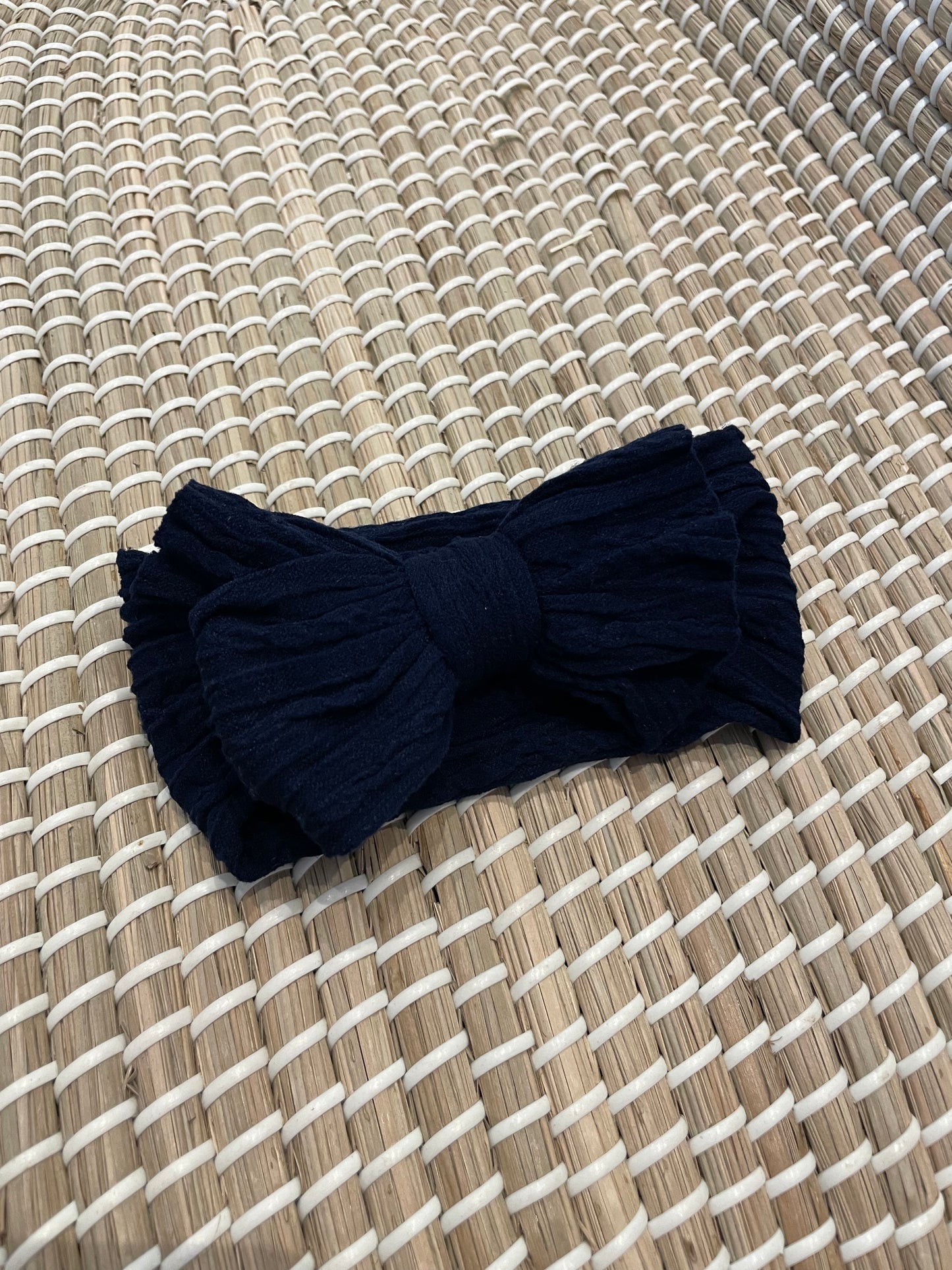 Cableknit headbands - Large bow