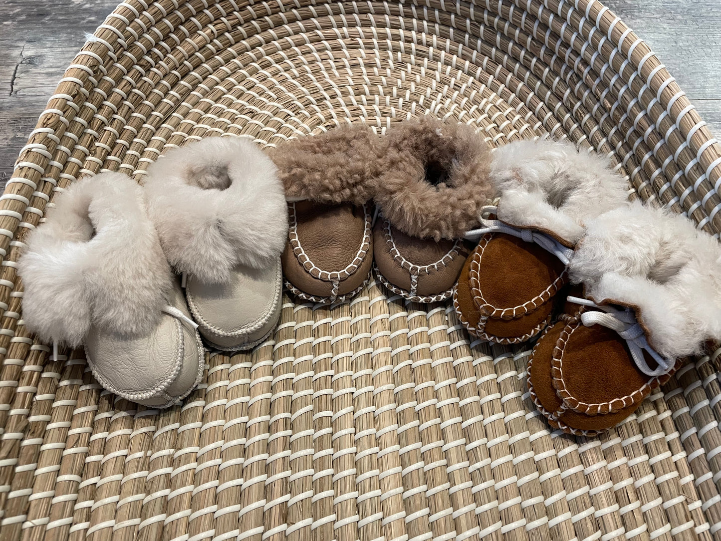 Handmade leather booties