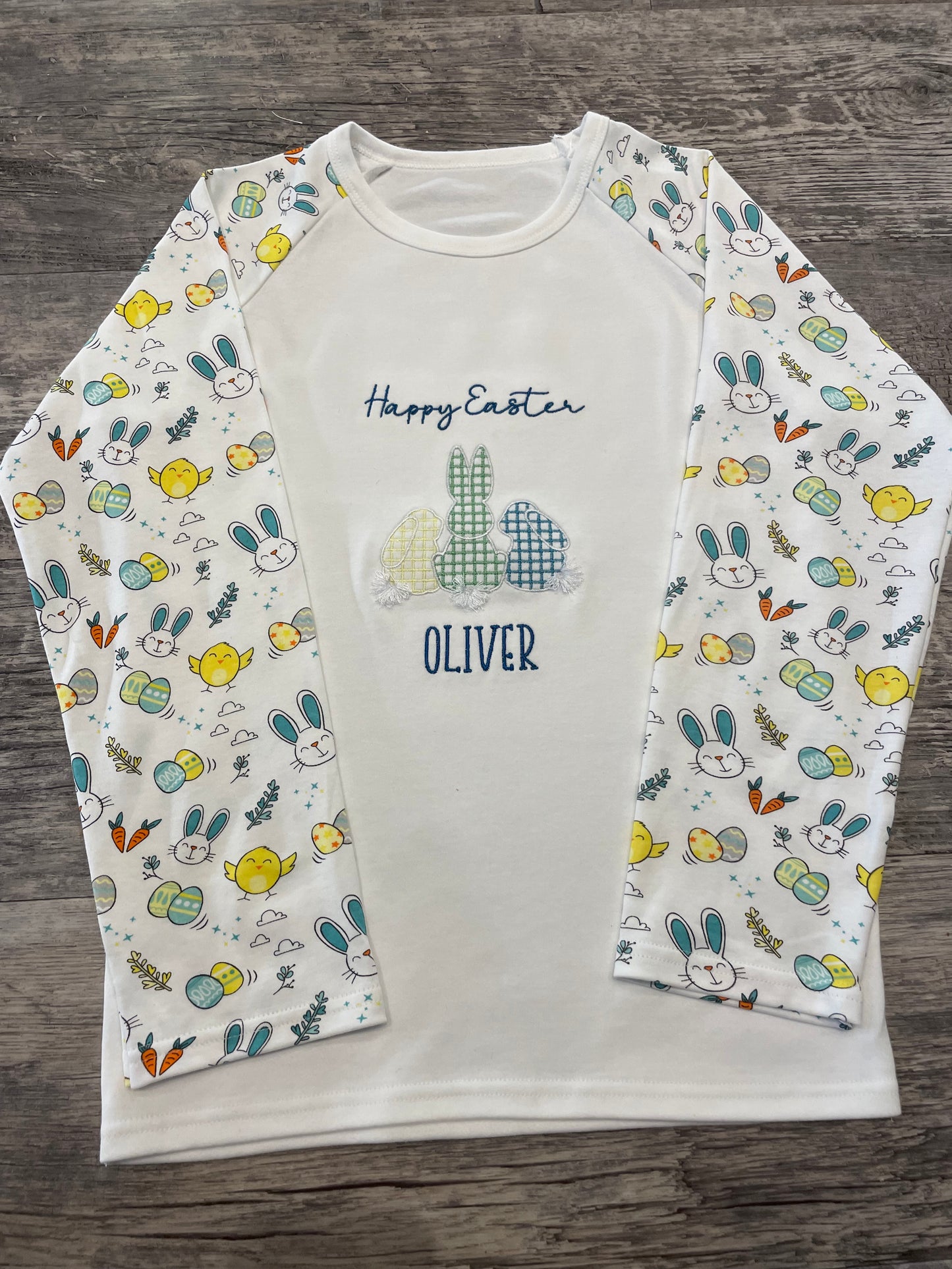 Personalised Easter print pyjamas