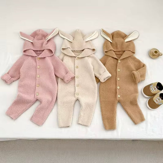 Fluffy bunny onesie