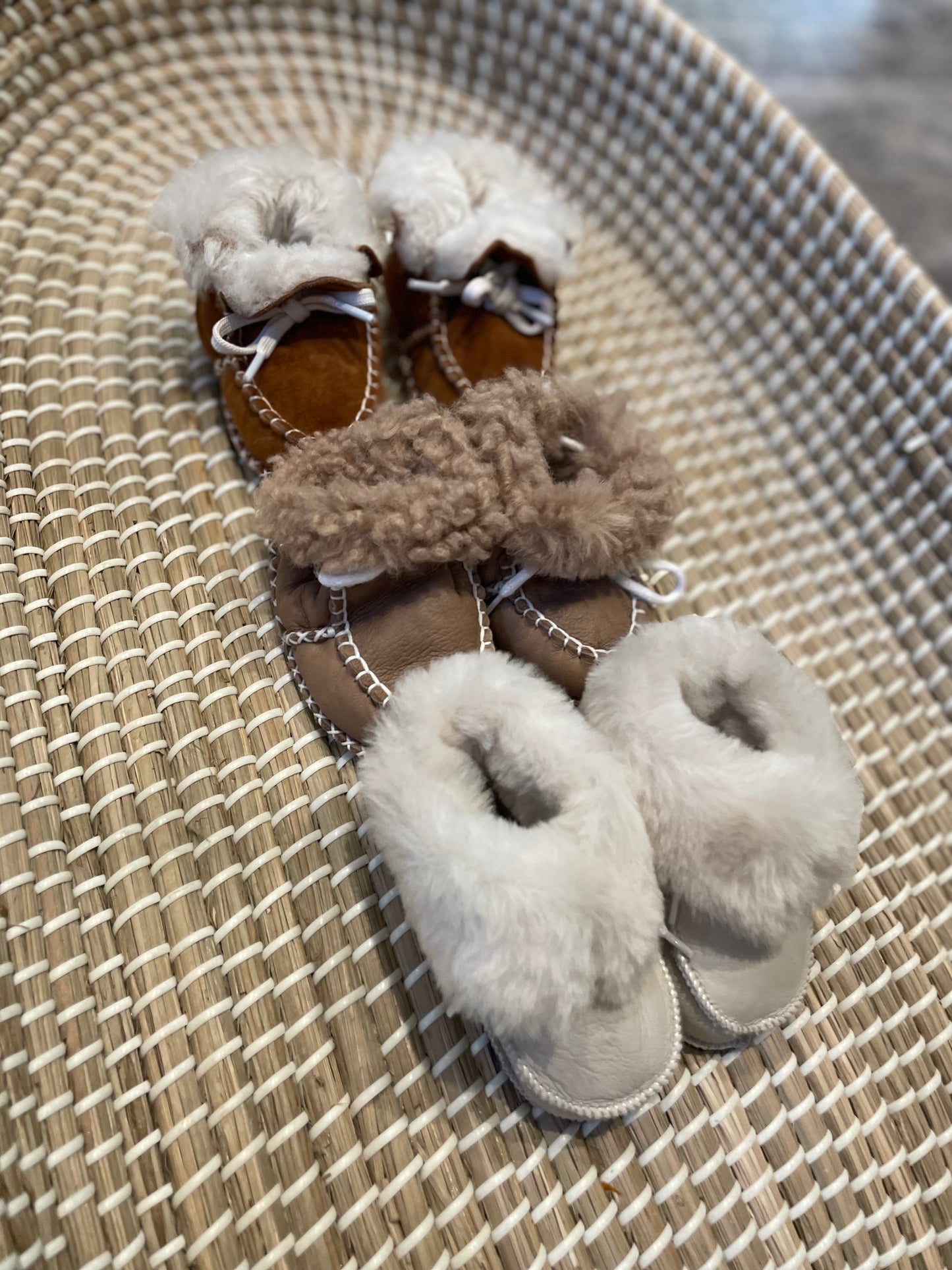 Handmade leather booties