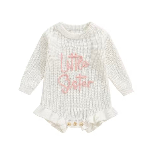 Little sister frill leg romper