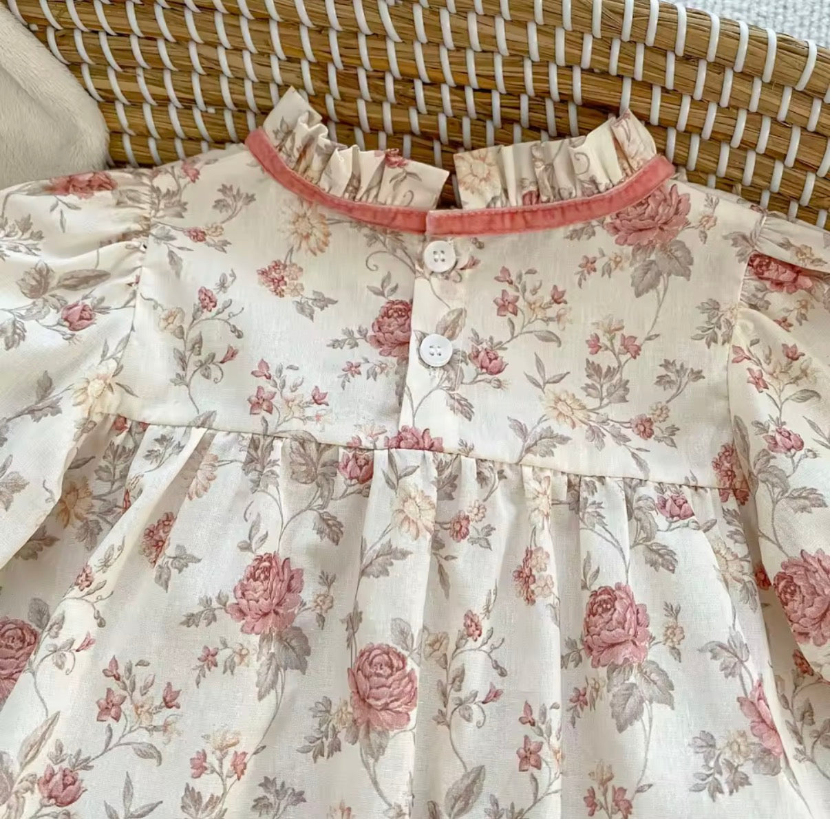 Floral vintage romper